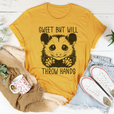 Camiseta dulce pero que tirará la mano