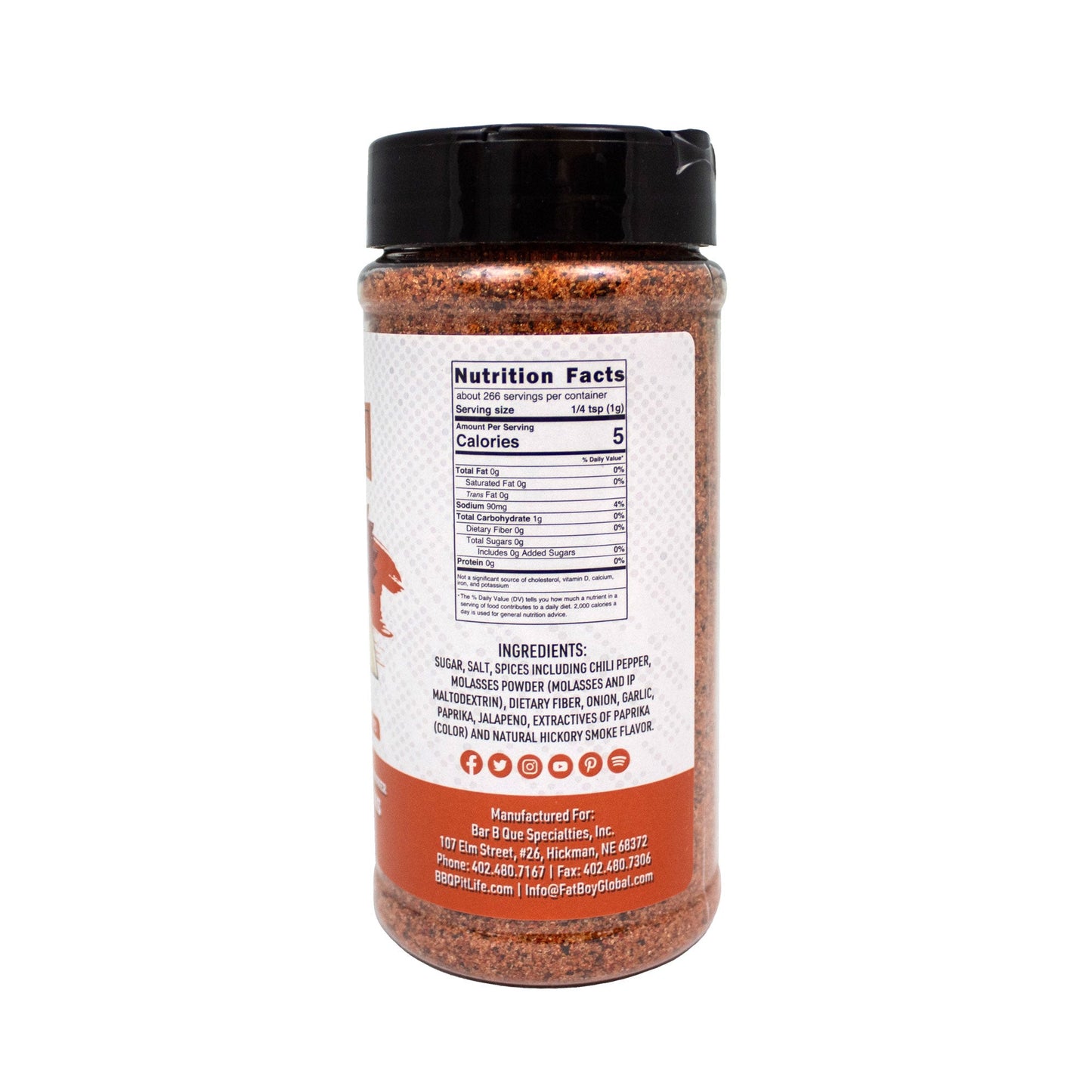 Sweet Natural Gluten Free BBQ Rub 9.4 oz - Korvel