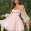 Sweetheart Neck Balloon Sleeve Mini Dress - Korvel