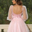 Sweetheart Neck Balloon Sleeve Mini Dress - Korvel