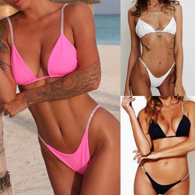Ensemble de Micro Bikini Noir Élégant pour Femmes
