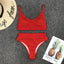 Ribbed High Waist Bikini Set for Women