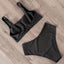 Ribbed High Waist Bikini Set for Women