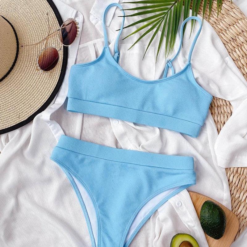 Ensemble de bikini triangle classique Allurelation pour femmes