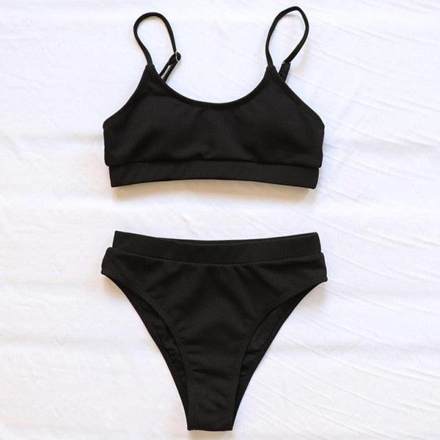 Ensemble de bikini triangle classique Allurelation pour femmes
