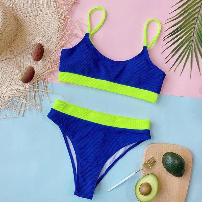 Ensemble de bikini triangle classique Allurelation pour femmes
