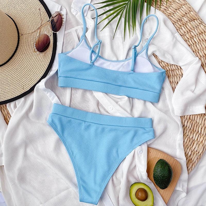 Ensemble de bikini triangle classique Allurelation pour femmes