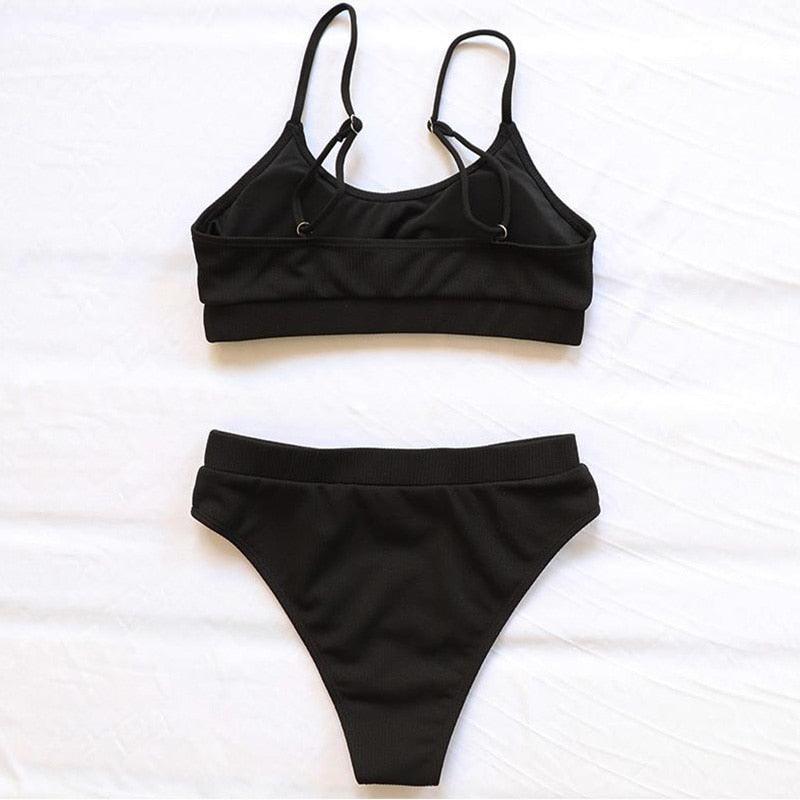 Ensemble de bikini triangle classique Allurelation pour femmes