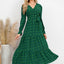Robe à manches volantées en surplis à pois suisses