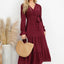Robe à manches volantées en surplis à pois suisses
