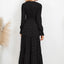 Robe à manches volantées en surplis à pois suisses