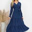 Robe à manches volantées en surplis à pois suisses