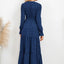 Robe à manches volantées en surplis à pois suisses