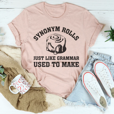 Los sinónimos se usan igual que la gramática para hacer Tee