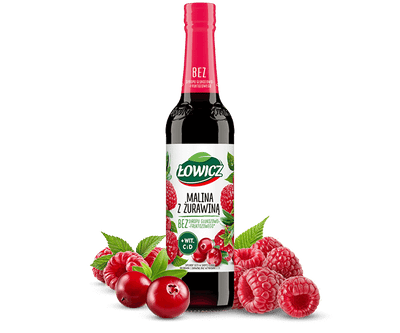 Lowicz Raspberry-Cranberry Syrup - 400ml