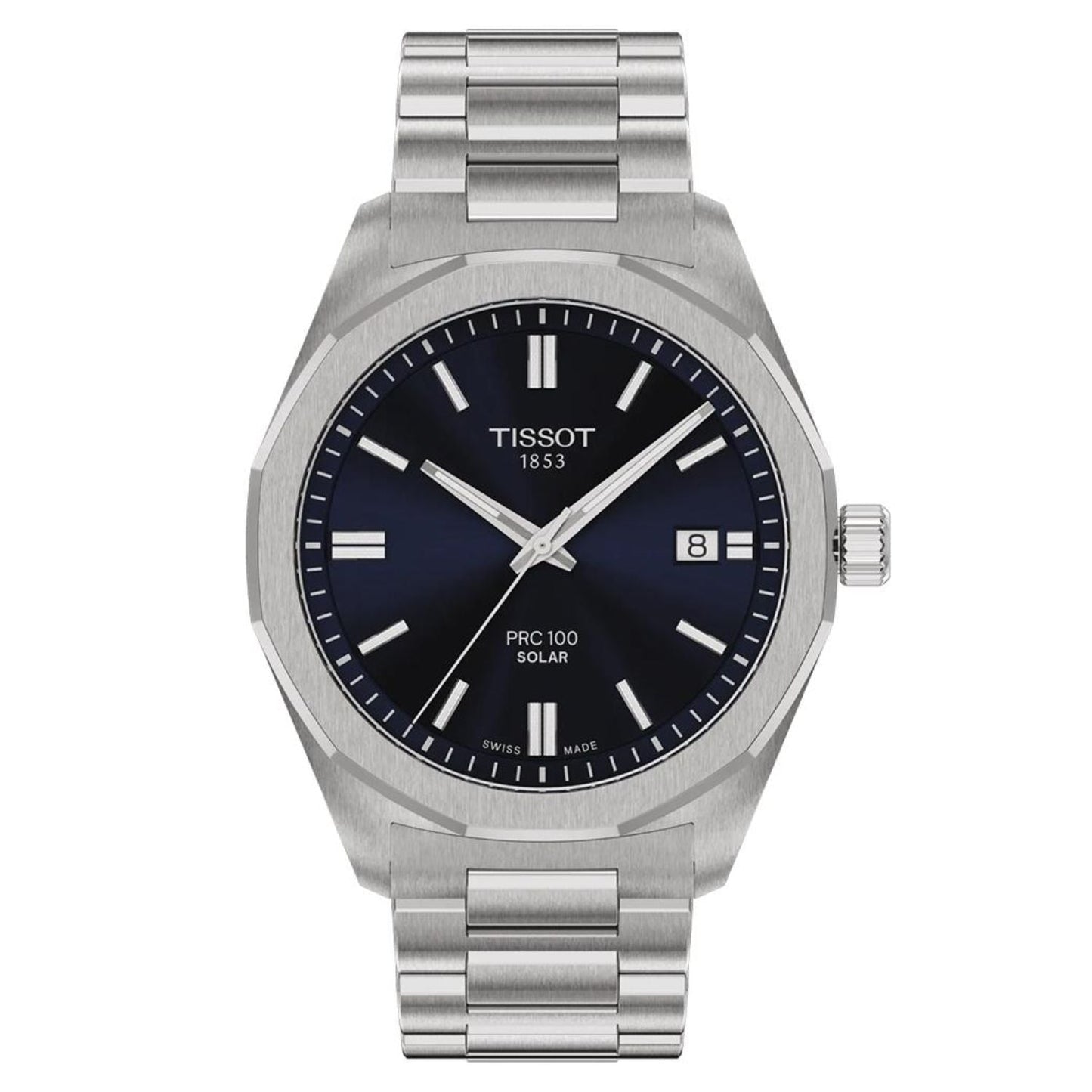 Montre solaire pour homme Tissot - Cadran bleu élégant
