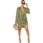 MH82098 Women's Casual Layered Shirt Dress