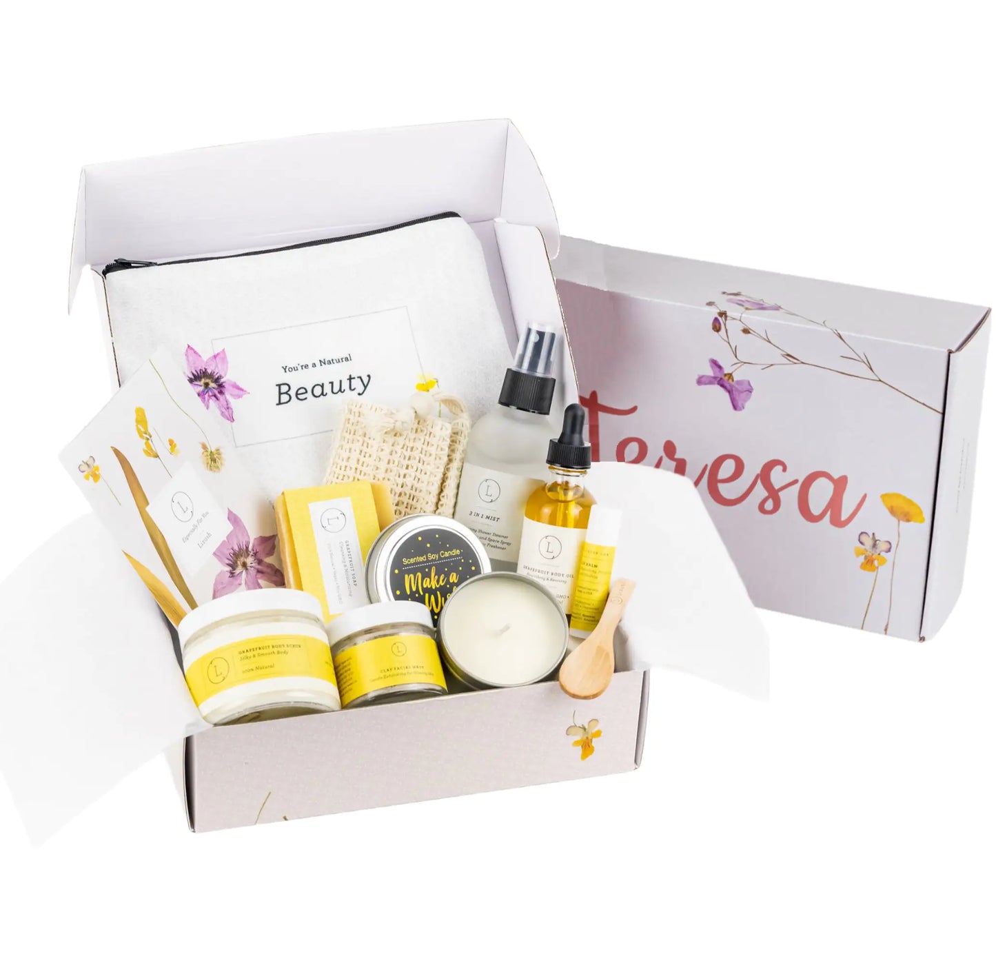 Coffret Cadeau de Bain et de Corps Naturel - 9 Produits Premium