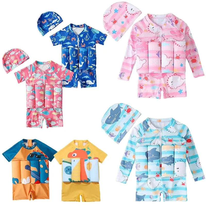 Maillot de bain une pièce flottant à imprimé cartoon