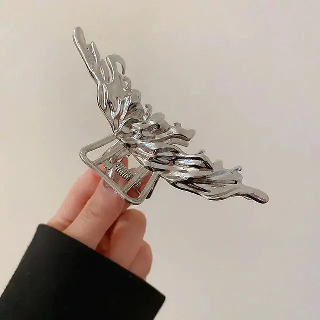 Pinza para el cabello en forma de mariposa elegante para recogidos con estilo