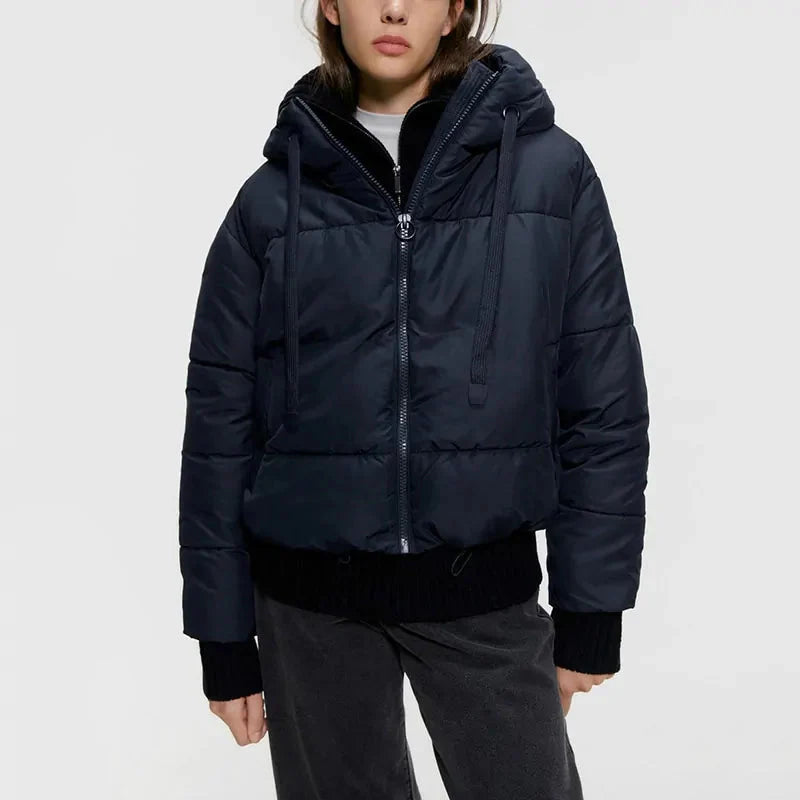 Cotton Padded Hooded Jacket for Winter Comfort