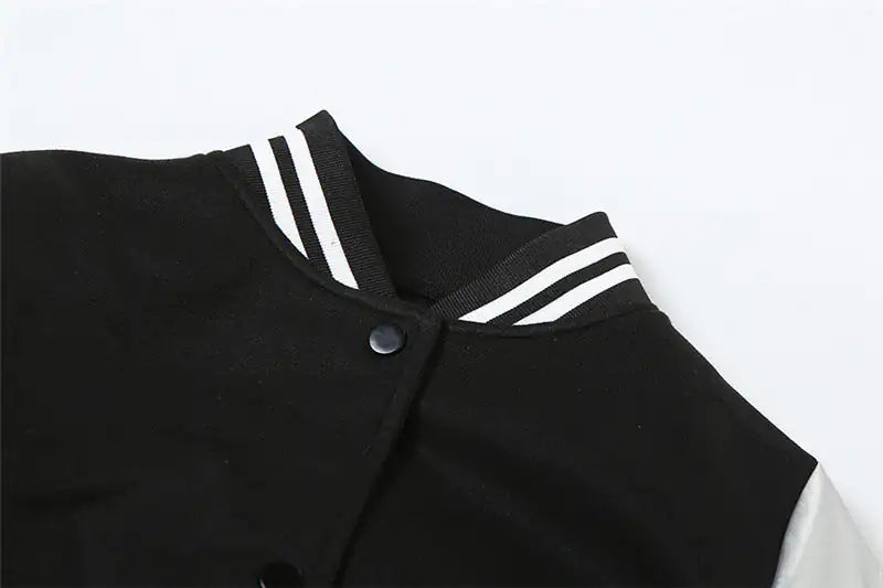 Chaqueta Varsity Cortada Metálica