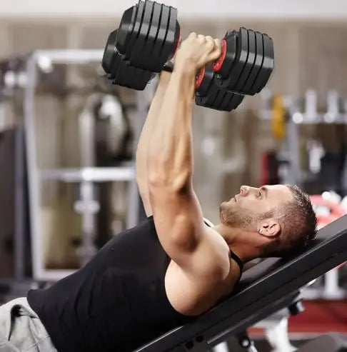 Juego de Mancuernas Ajustables de 55LB para Entrenamientos en Casa