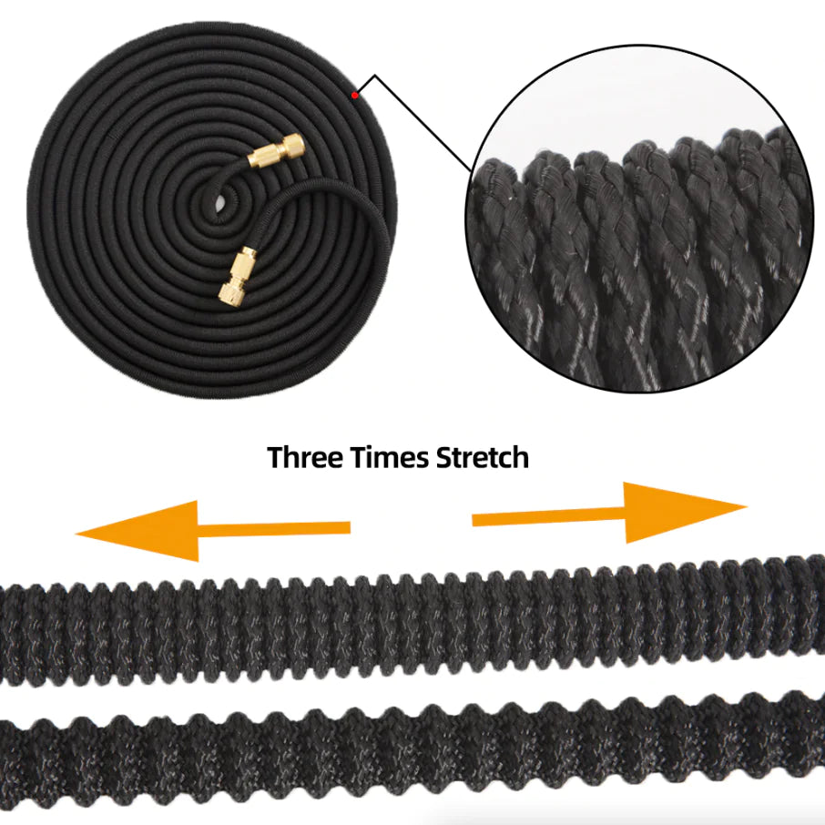 Tuyau de jardin flexible extensible deluxe - 25, 50, 75, 100FT