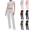 Ensemble T-shirt uni et pantalon décontracté