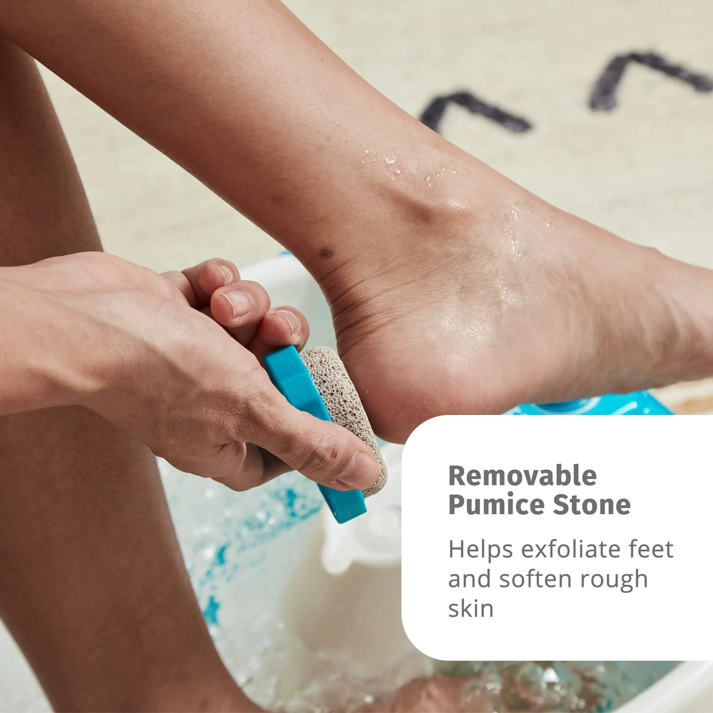 Homedics Bubble Mate Spa de pies con nodos de masaje y piedra pómez
