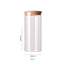 Contenants de stockage alimentaire en verre borosilicate recouverts de bambou