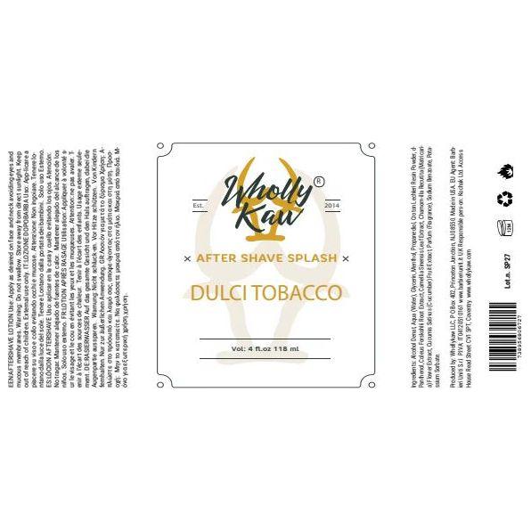 Wholly Kaw Dulci Tabacco Aftershave Collection