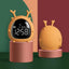 Table Clock Cute Alarm Clock Cute Toddler Alarm Clock Dimming Sleep Training Clock with Night Light Kids Wake Up Clock USB Rechargeable Easy Setting Kids Bedside Kids Night Wake Up Light Multi Function Alarm Clock for For Child Children Home Decoration - Korvel