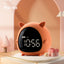 Table Clock Cute Alarm Clock Cute Toddler Alarm Clock Dimming Sleep Training Clock with Night Light Kids Wake Up Clock USB Rechargeable Easy Setting Kids Bedside Kids Night Wake Up Light Multi Function Alarm Clock for For Child Children Home Decoration - Korvel