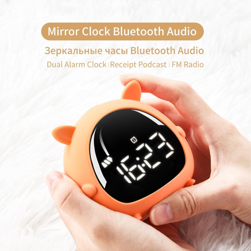Table Clock Cute Alarm Clock Cute Toddler Alarm Clock Dimming Sleep Training Clock with Night Light Kids Wake Up Clock USB Rechargeable Easy Setting Kids Bedside Kids Night Wake Up Light Multi Function Alarm Clock for For Child Children Home Decoration - Korvel
