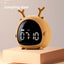 Table Clock Cute Alarm Clock Cute Toddler Alarm Clock Dimming Sleep Training Clock with Night Light Kids Wake Up Clock USB Rechargeable Easy Setting Kids Bedside Kids Night Wake Up Light Multi Function Alarm Clock for For Child Children Home Decoration - Korvel