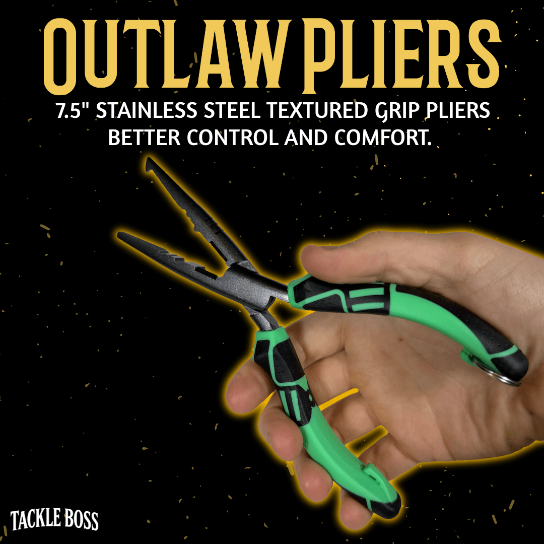Ensemble de pinces de pêche Outlaw Tackle Boss en 4 pièces