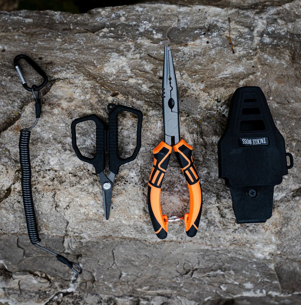 Ensemble de pinces de pêche Outlaw Tackle Boss en 4 pièces