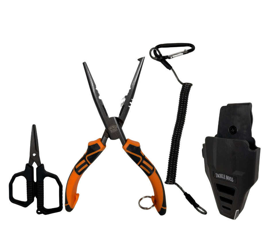 Ensemble de pinces de pêche Outlaw Tackle Boss en 4 pièces
