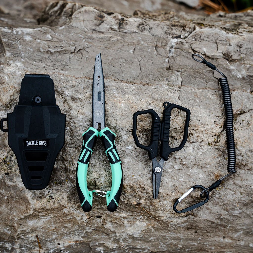 Ensemble de pinces de pêche Outlaw Tackle Boss en 4 pièces