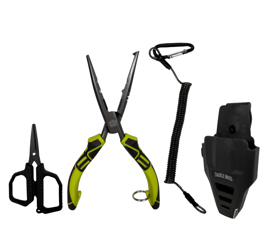 Ensemble de pinces de pêche Outlaw Tackle Boss en 4 pièces
