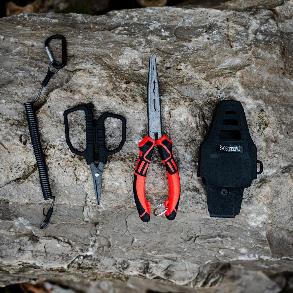 Ensemble de pinces de pêche Outlaw Tackle Boss en 4 pièces