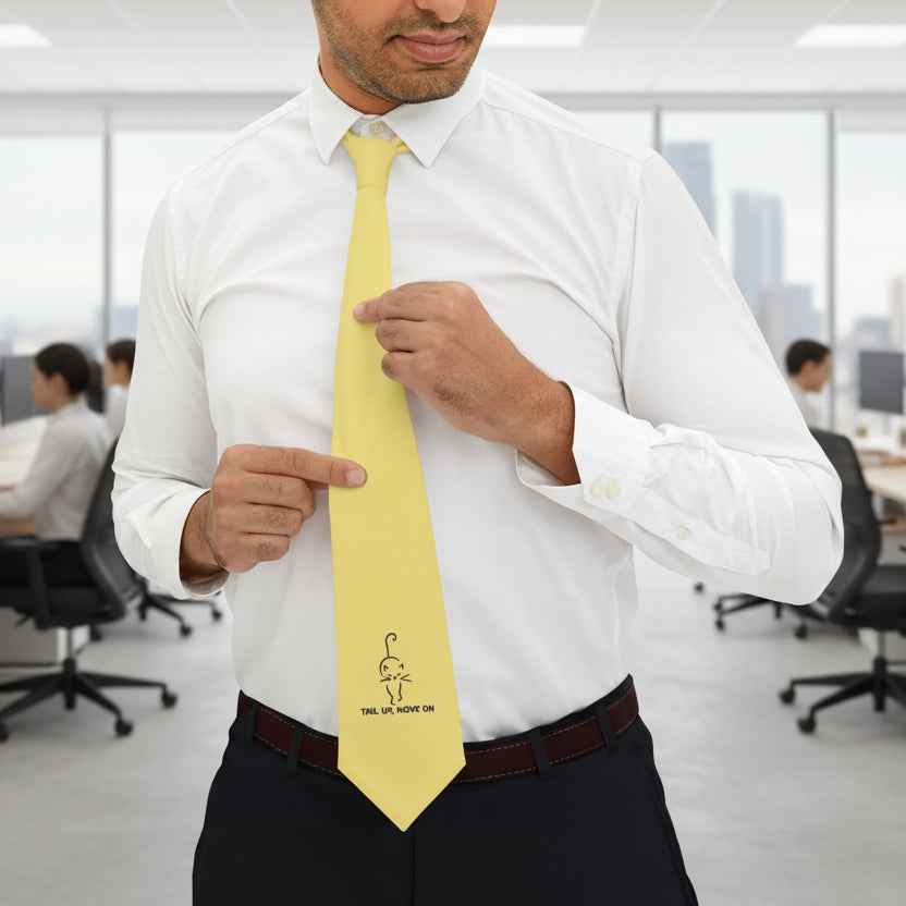 Tail Up, Move On Slim Necktie