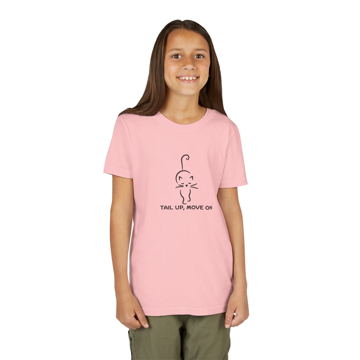 Tail Up, Move On Youth Tee – Small Human, Big Attitude