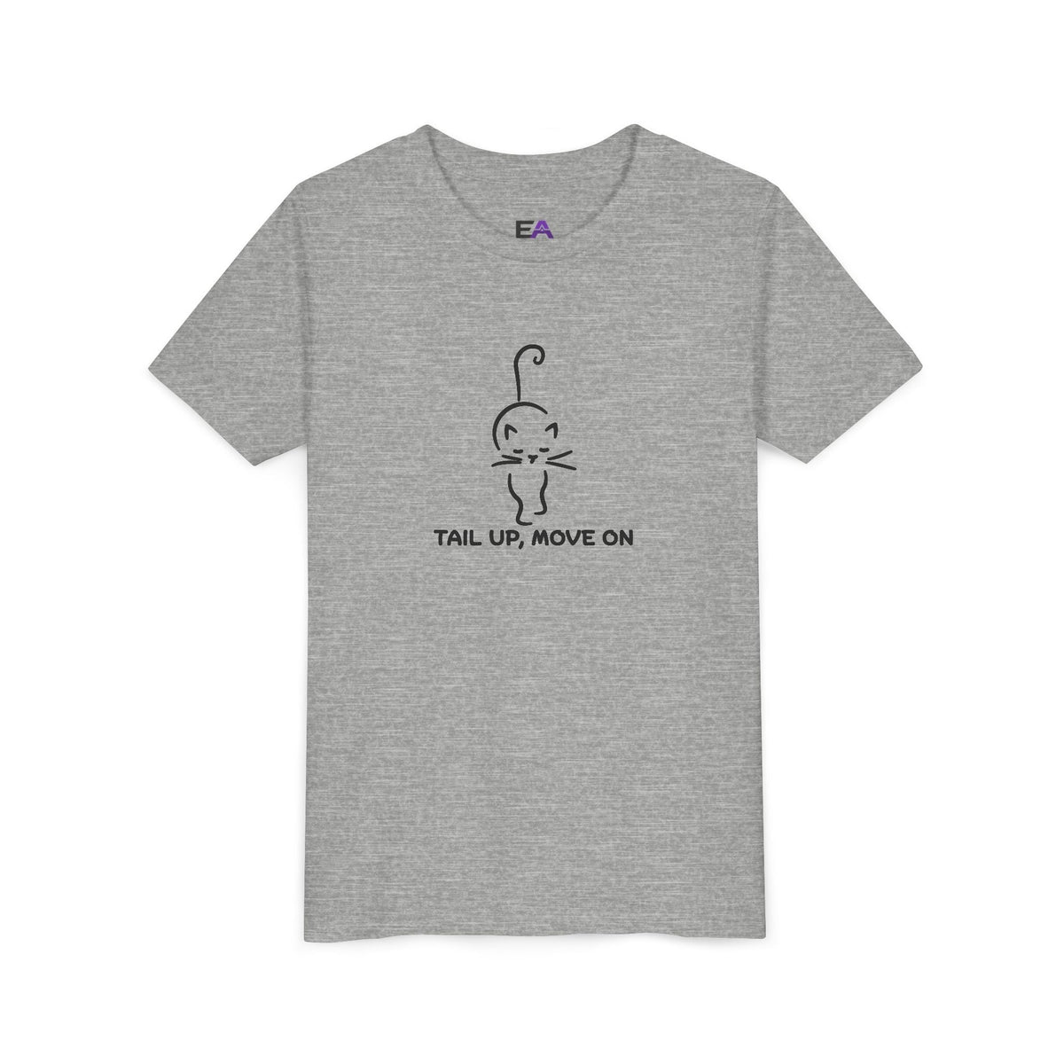 Tail Up, Move On Youth Tee – Small Human, Big Attitude