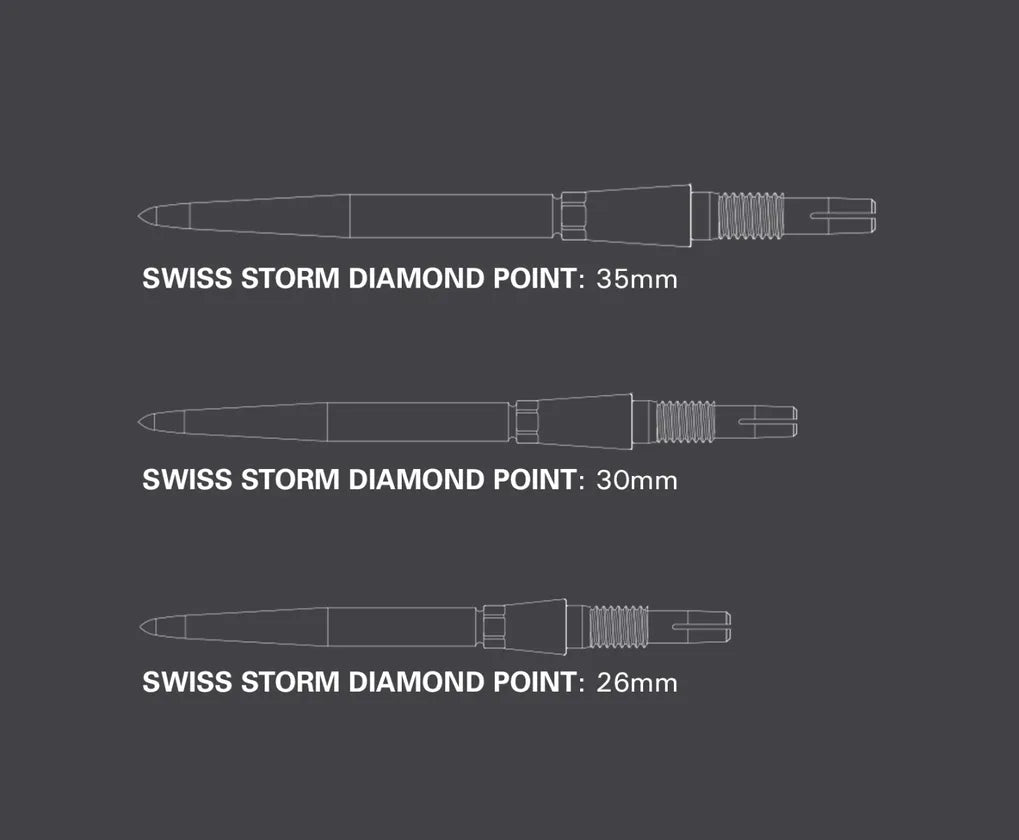 Swiss Storm Precision Dart Points - Korvel