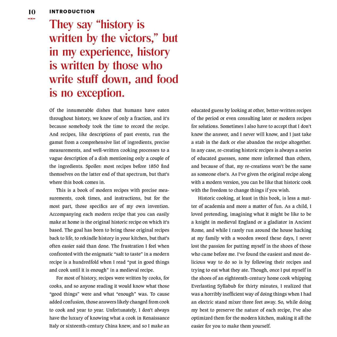 Tasting History: Explore the Past through 4,000 Years of Recipes(Spiral Bound) - Korvel