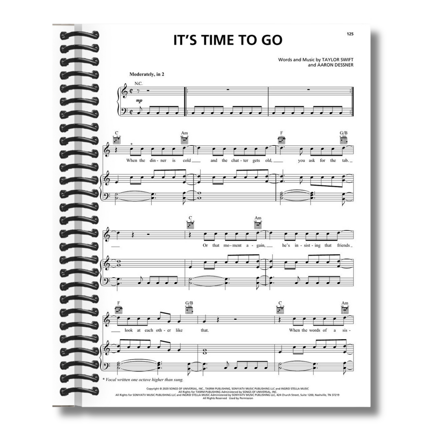 Taylor Swift - Evermore: Ultimate Piano/Vocal/Guitar Collection (Spiral Bound) - Korvel