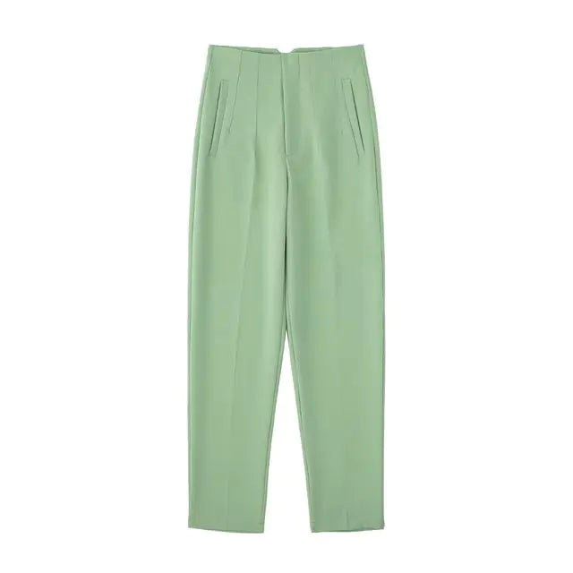 Pantalons Droits Chic pour Femme de Bureau