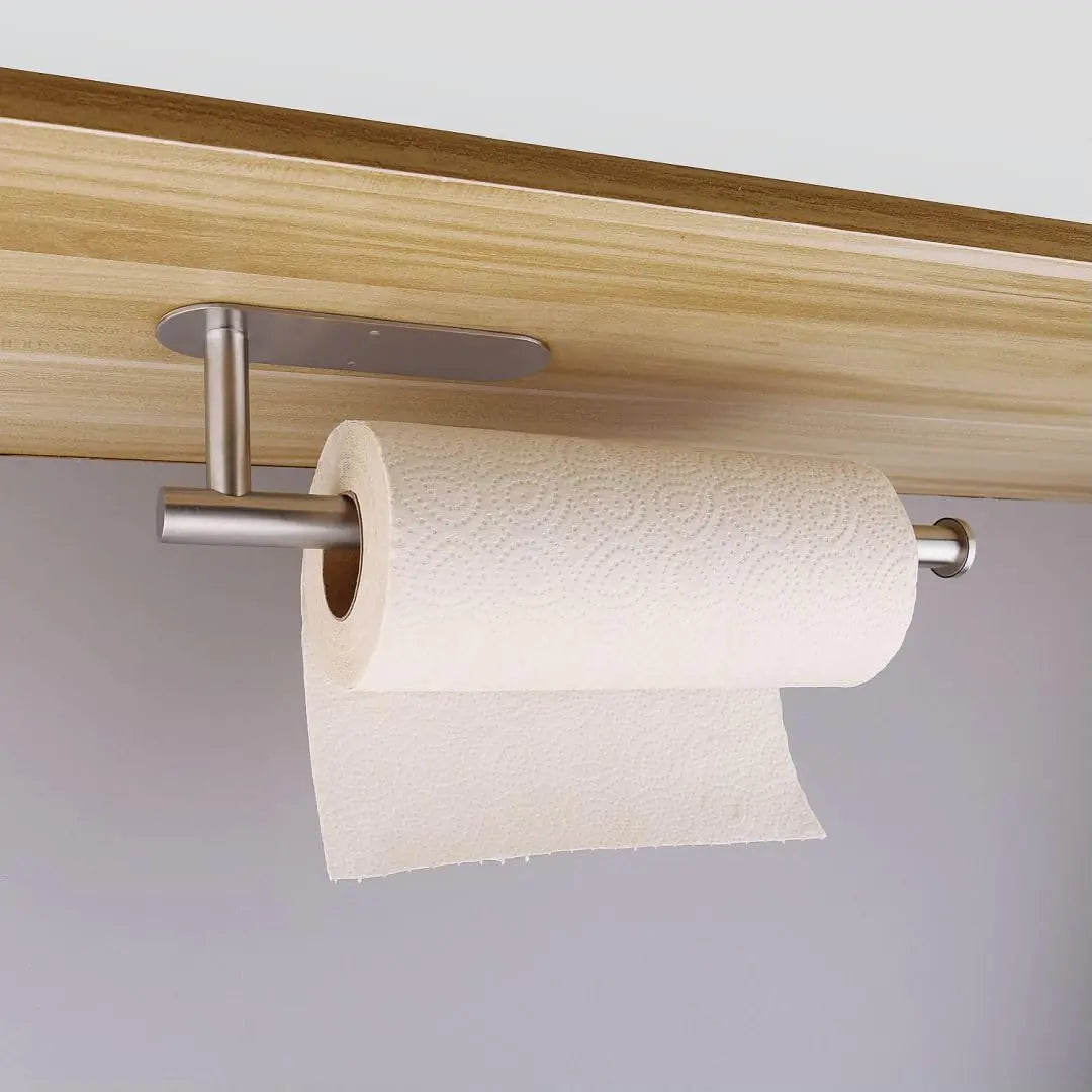 YUNTUOO Premium Under Cabinet Paper Towel Holder - Silver